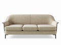 Modern fabric sofa with three seats in light beige color 200 x 85 x 90cm